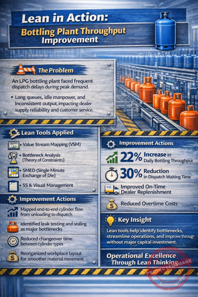 Lean process improvement in gas distribution operations